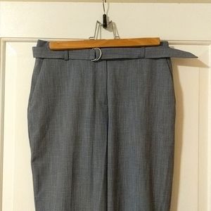 H&M blue high rise straight leg pants